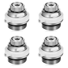 4X Fully Automatic Air Vent Auto Cut-Off Self Bleeding Radiator Valve 1/2inch for Heating Systems