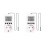 2X Digital Temperature Controller Sockets,16A Heating Cooling Thermostat Socket with Sensor for Greenhouse EU Plug 1