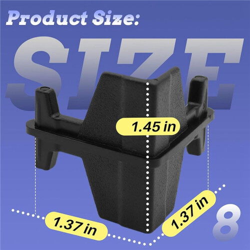 40PCS Post Inserts Connectors for Shelf Heavy Duty Shelving Unit - Plastic, Injection Molded, Sturdy & Strong Support 2