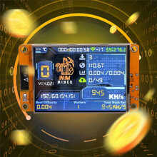 NMMiner NerdMiner 945KH/S Harshrate 2,8 Inch Display Bitcoin Crypto Solo Loterij Miner Geüpgradede NerdMiner