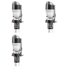 3X Universal Plug-in Headlight H4 Projector High-Power LED Lens Headlights for Car Moto Modified Headlight