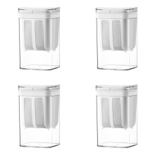 4X 1100ml Yogurt Filter and Strainer Fine Mesh Transparent Box Homemade Screen Cheese Moisture Seperator Maker