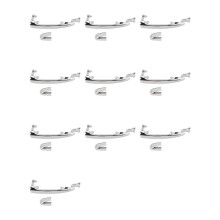 10X Rear Sliding Door Outer Handle Chrome Left Right FIt for Alphard 2003-2008 69230‑58010