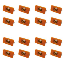 16 Luci di Posizione Laterali A LED per Camion da 24 V, Indicatore Ambra, 4 LED per Camion per  FM/FH