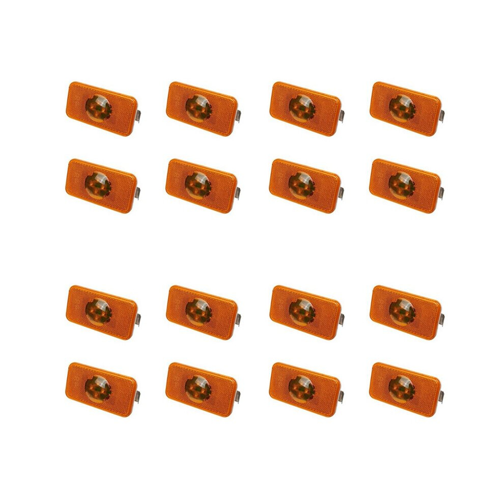 16Pcs 24V Car Truck Led Side Indicator Lamp 4 Led For Trucks Fm/Fh Light/Amber 6033968500545