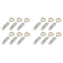 12 Pezzi di Ago per Posizionamento Sutura In Pelle Strumento DIY Ago per Sutura con Posizione Fissa Ago per Sutura Fisso In Pelle 6-12mm