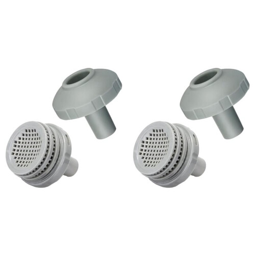 2X Substituição Do Conector Do Filtro 11070 e 11072 e 12364 para Piscina acima Do Solo 25022E 26005E Conector de Jato de Água de 1-1/4 Polegadas