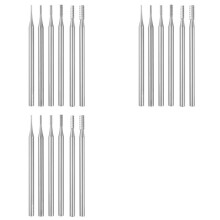 18Pcs Cylinder Shape Jewelry Burr - 3/32Inch Shank Cylindrical -Cut Burs Lapidary Setting Tools