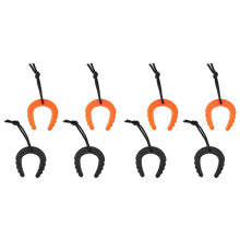 Türstopper-Keil, Türstopper für Ersthelfer für Polizei und Feuerwehr, Langlebige Türstopper und Keile, 4 Schwarze und 4 Orange