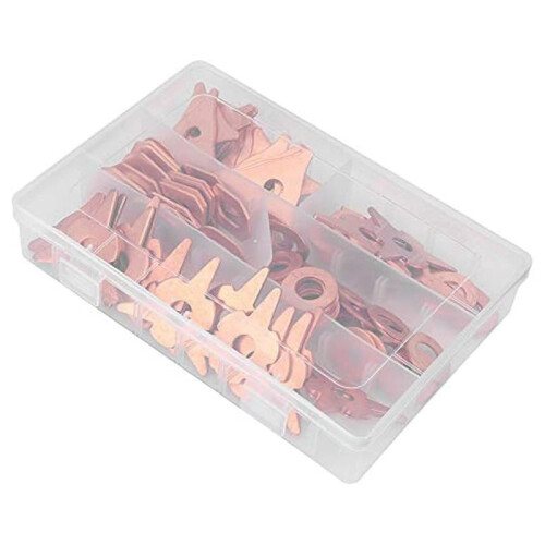 220pcs Dent Pulling Puller Rings,Triangle OT Round for Automotive Sheet Metal Welding Repair Tool Set 2