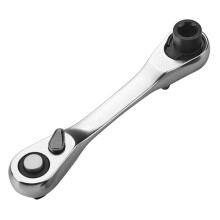 2X 1/4 Inch Double Ended Quick Socket Ratchet Wrench Rod Screwdriver Bit Tool Contain Ratchet Handle Wrench Tool