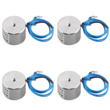 4X LS-P25/20 DC12V 5Kg Elektrischer Hebemagnet Elektromagnet Solenoid 10,8mm
