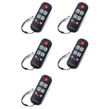 5X Telecomando TV A-TV10 per Anziani, Controller Universale, Telecomando Semplice e Impermeabile con Luce LED per Tutti I Modelli TV