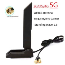 2X for Wifi6 Antenna 2.4G/5G/6G 2T2R Gigabit MSI Asrock PCI-E Network Card Multi Band Magnetic Antenna 1.2M