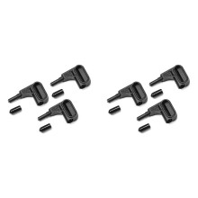 6X Multimeter Magnetanschluss 4mm Bananenstecker Anschlusszubehör Messwerkzeug Komponente Magnet Sonde Anschlussklemme Schwarz