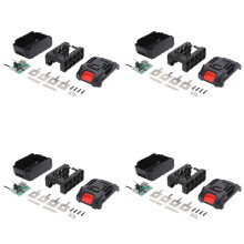 4X Power Tools Case BMS 21V Accu Opbergdoos voor Draadloze Elektrische Haakse Slijper Snijden 18650 Accu Case