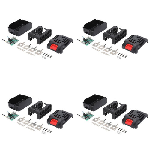 4X Power Tools Case BMS 21V Battery Storage Box for Wireless Electric Angle Grinder Cutting 18650 Battery Case