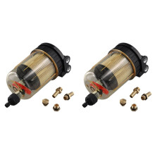 2X 1766160 Séparateur D'Eau et D'Huile Séparateur D'Eau de Carburant de Navire Ensemble de Filtre à Carburant pour L'Entretien Du Moteur de Yacht