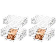 20 Pcs 130 Pt Acrylic MagneticCard Holders 4.33x2.87 Inch Card Holder Clear Card for Sports Baseball Storing Displaying