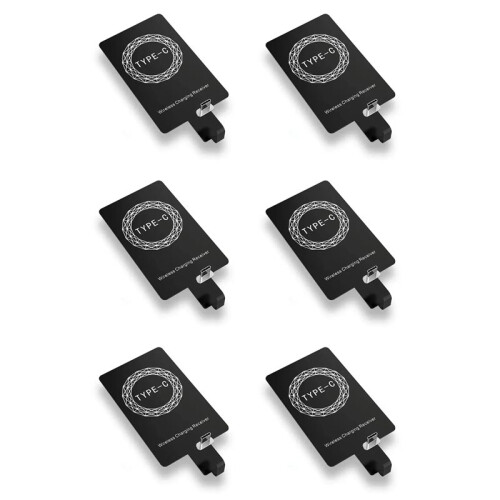 6X Type-C Wireless Charging Receiver Type C Fast Wireless Charger Adapter for