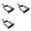 3X SSD de 3,5 Polegadas para 5,25 Polegadas Bay Tray Hard HDD Mounting Dock Bracket Adapter Converter Frame para PC Computer 1