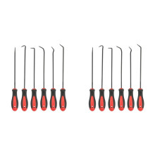 Extra Long Precision Hook and Pick Set, 12-Piece Set, Chrome Vanadium Steel Shaft, for Remove Hoses and Gaskets