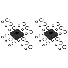 2 Set 3/8-Tums Slaghållarring Clip-Slagfriktionsring för Elektrisk/Pneumatisk Typ Av Slagnyckel, Städverktyg Ingår