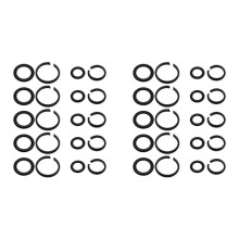 20 Ensembles de Bagues de Retenue pour Clé à Chocs de 1/2 Pouce et 3/8 Pouce avec Joint Torique, Compatibles avec Clé Électrique/Clé Pneumatique