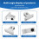 8 Pcs Linear Motion Rail Clamping Rod Rail Guide Support Shaft Bracket Coupling Mount SK8 8mm 8