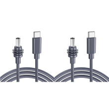2X Cordon D'Alimentation pour Starlink USB-C Vers Câble D'Alimentation CC Câble D'Extension Mâle de Type C Étanche 2 M