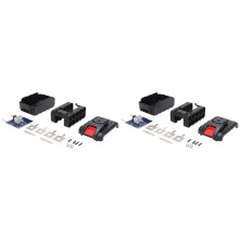 2X 21V Li-Ion Battery Case Kit Battery Pack Accessories with Circuit Board for 18650 Battery Cell Power Tools