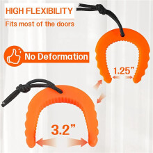 Wedge,First Responder Door Stops for & Firefighter Durable Door Stoppers & Wedges 4 Black & 4 Orange