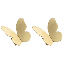 4X Brass Nordic Butterfly Handles, Punch-Free Installation of Wardrobe and Shoe Cabinet Drawer Handles