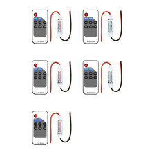 5X LED Monocolore Dimmer 5V 12V 24V 5050 2835 Strisce Luci Tensione Costante PWM Regolatore di Segnale RF Telecomando A 9 Tasti