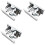 3Pcs Spring Loaded Door Easy Lock Stop Catch Release Clamp Double Roller Catch (Mp-3) 1