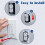 20-Pack Outlet Adjustment Plate Spacers - Durable, Self-Leveling Electrical Socket Extenders for Uneven Surfaces 8