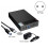 3X Caixa de HDD  para Adaptador USB 3.0 Gabinete de Disco Rígido Externo Disco SSD de 3,5 Polegadas Caixa de HDD de 10 TB para PC Lapop Plugue UE 4