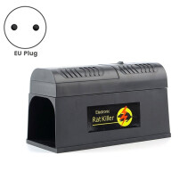 3X Piège à Rats Électrique avec Tension Puissante, Fonctionne pour les Souris, les Rats, les Tamias, les Écureuils, Prise UE Noire