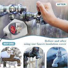 Outdoor Foam Faucet Cover, Winter Freeze Protection,Reusable Outdoor Hose Cover 4 Pack