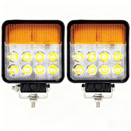 2Pcs 12V - 80V 30W LED Forklift Front Light Loader Headlight Excavator Work Light Tractor Turn Signal Indicator 1
