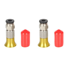 2X PC4-M6 Pneumatic Connector 3D Printer Filament Dryer Box 4x2.5mm PTFE Tube 1.75mm M6 Feed Fitting Coupler