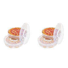 12-Inch Pie Carrier with Lid and Divider, 4-Pack Reusable Pizza Storage Container, Expandable Pie Carrier with Handle