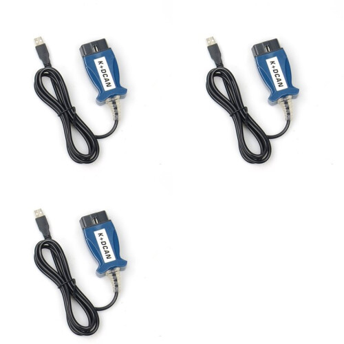 3X for  K DCAN K+CAN FTDI Chip for  OBD2 Auto Car Diagnostic Tools OBD 2 Scanner  USB Interface Cable