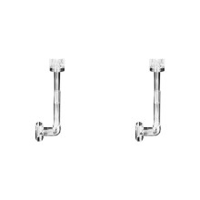 2X Clear Aquarium Skimmer Pipe Spins Surface Inflow Outflow Water Plant Tank Filter Cleaning Fish Tank Accessories 20mm
