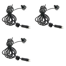 3X RGB 6 LED AC12V Wasserbrunnenlicht mit 2Pin-Anschluss Unterwasser-Teichlichter Wasserspiellichter für Pool, Garten