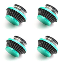 4X Filtre à Air 42 mm pour -Motos Tout-Terrain, Quad, 47 cm³ et 49 cm³, Kit de Mise à Niveau en Aluminium, Cyan.