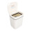 Battery Powered Automatic Garbage Can Touchless Motion Detection Slim Space Saving Design Waterproof Odor Locking Lid Bathroom Friendly White 5