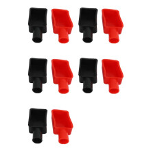 10 Pcs Car Battery Positive and Negative Protective Covers, Rubber Sleeves, Battery Terminal Protection Sleeves