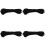 4X Corda da 5 mm di Diametro Cordoncino Nero 1