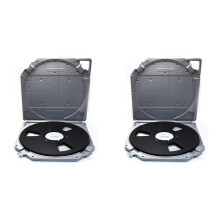2pcs 10inch Empty Takeup Reel with Empty Take Reels Storage Box Full Protection Open Reel Recording Tape Box Case A